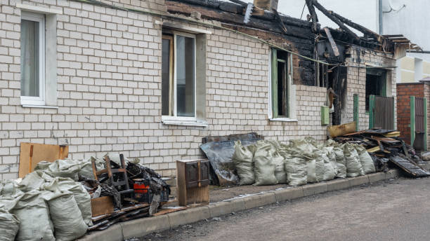 Professional Fire Damage Removal technician working in Braddock Heights, MD